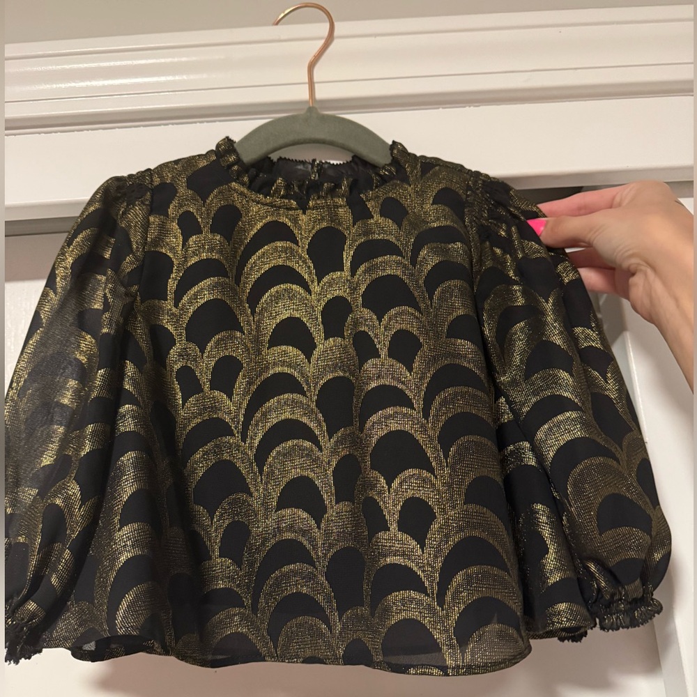 Banana Republic Kids Black and Gold Blouse